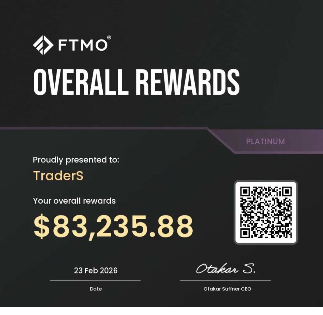 FTMO Platinum Rewards Certificate